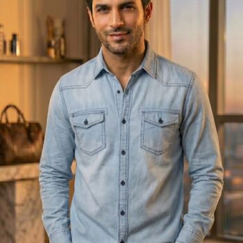 Stylish Denim Shirt Premium Casual Wear for Men