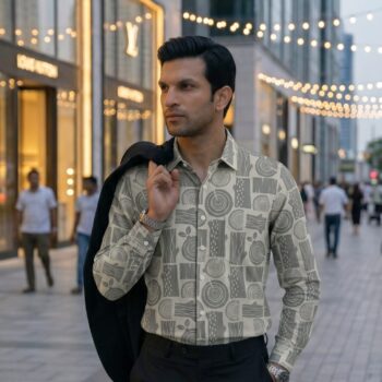 Stylish Printed Casual Shirt for Men Fashion Wear