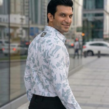 Men's Abstract Print Casual Shirt Stylish Fashion Wear